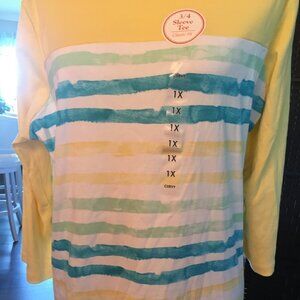 Kim Rogers Curvy Long Sleeve Tee NWT